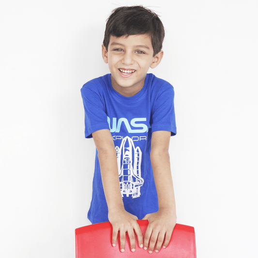 Royal Blue NASA T Shirt For Boys & Girls Kids - The Shop.