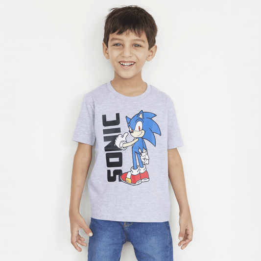 Grey SONIC T Shirt For Boys & Girls Kids - The Shop.