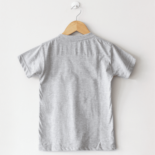 Basic Grey T-Shirt, Round Neck Half Sleeves - The Shop.