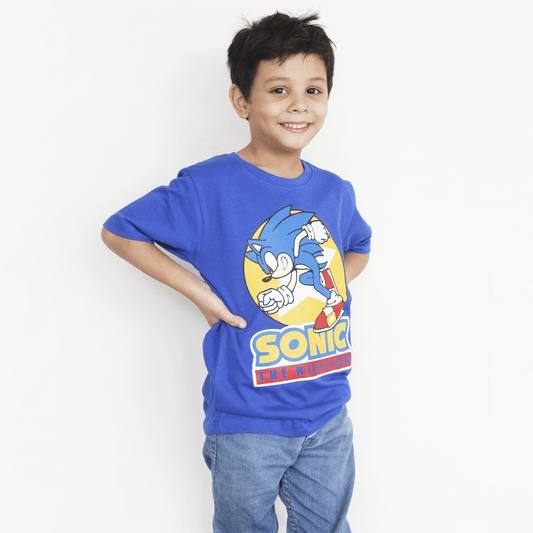 Blue SONIC T Shirt For Boys & Girls Kids - The Shop.