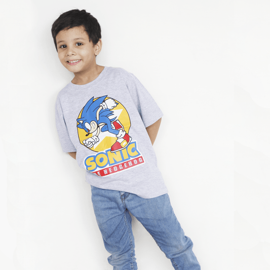 SONIC Grey T Shirt For Boys & Girls Kids - The Shop.