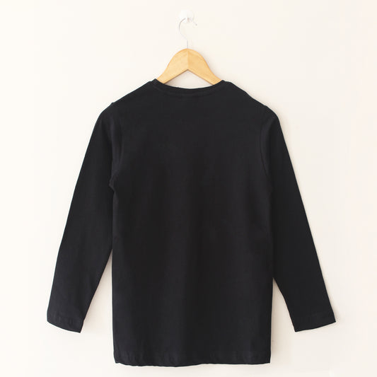 Full Sleeves Black T Shirt