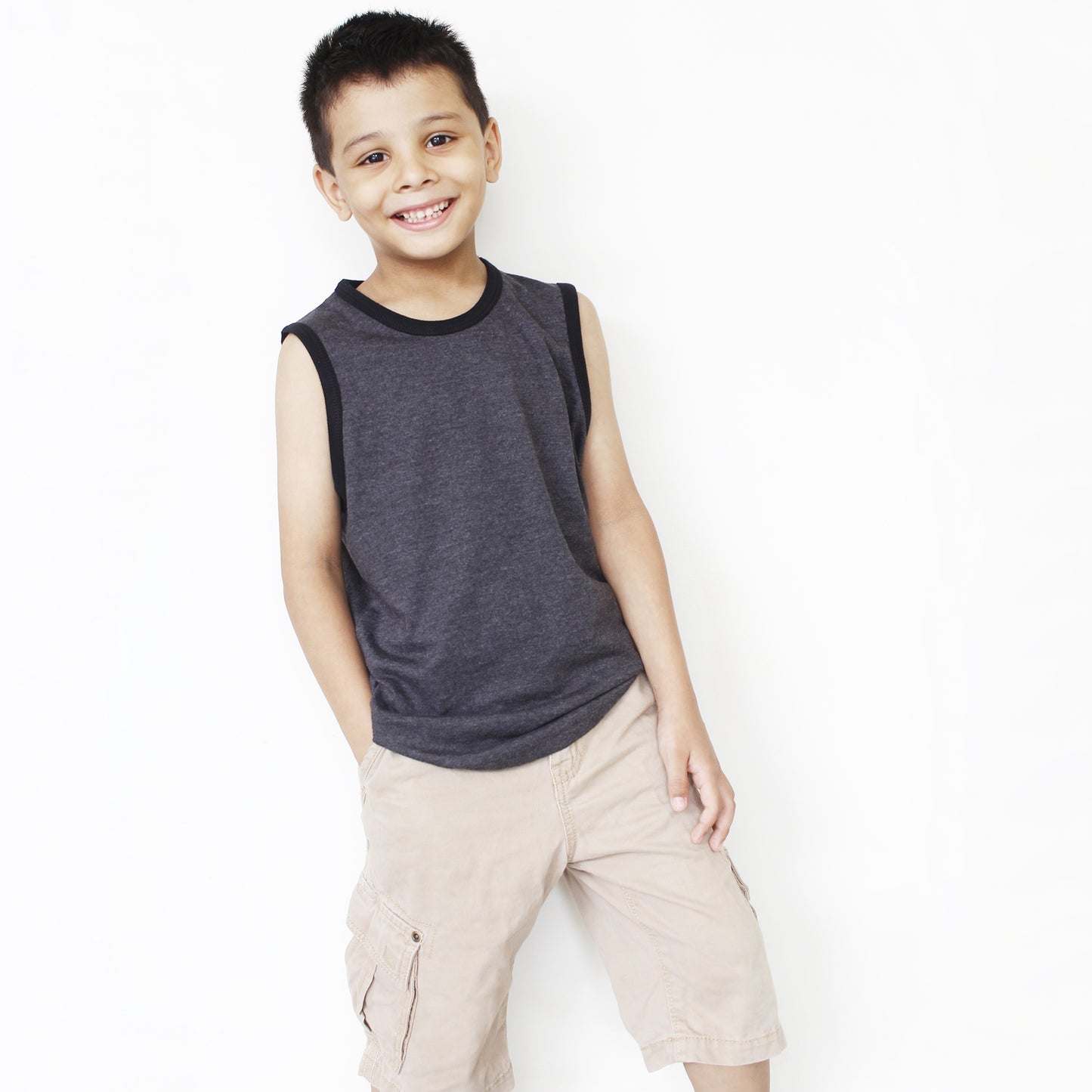 Grey Tank Top Sando