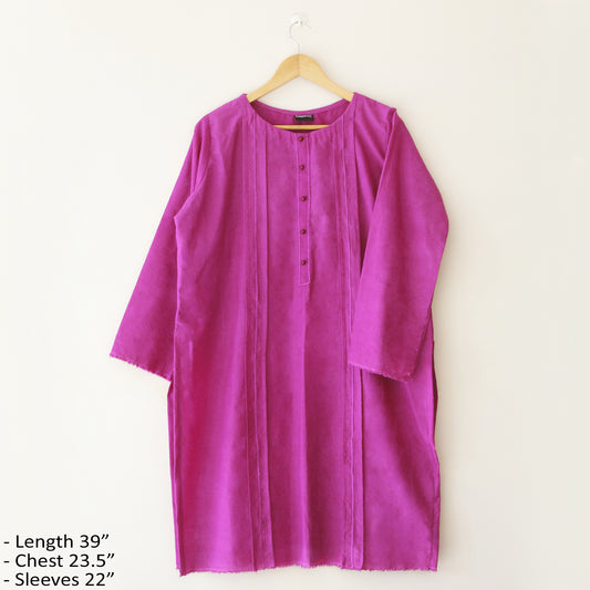 Stitched Pintux Purple Kurti