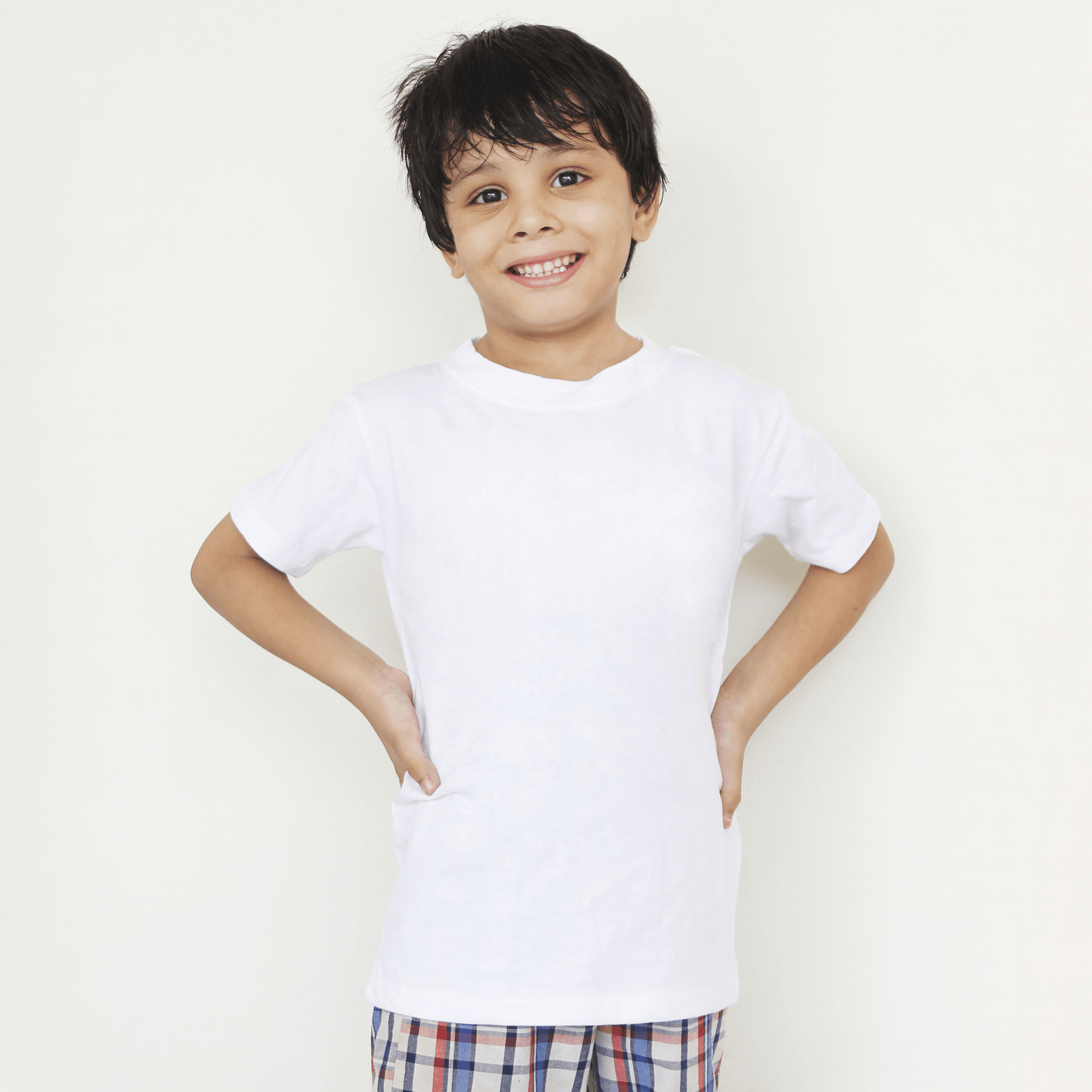 White Basic T Shirt For Boys & Girls Kids - The Shop.