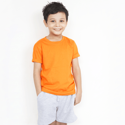Orange Basic T Shirt For Boys & Girls Kids - The Shop.