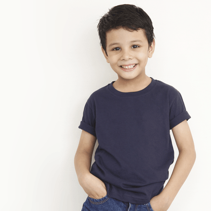 Navy Blue Basic T Shirt For Boys & Girls Kids - The Shop.