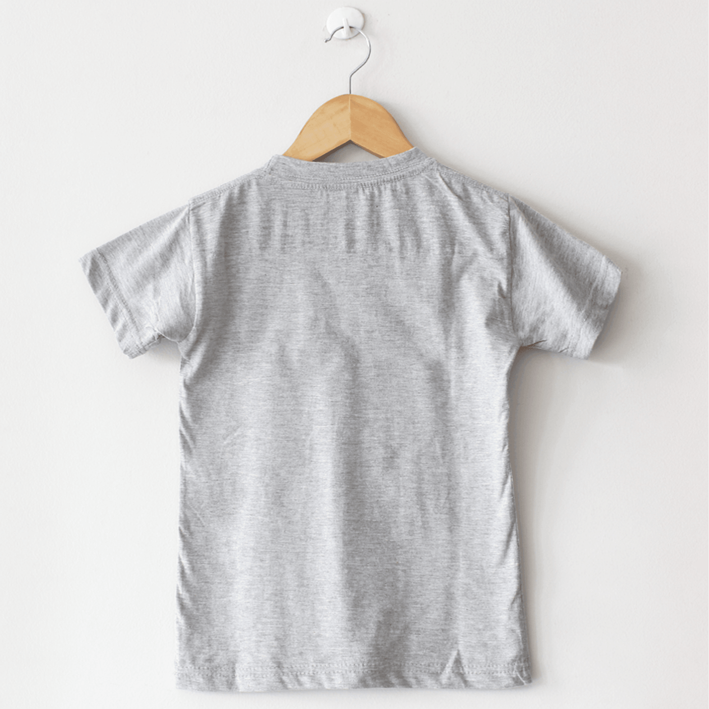 Basic Grey T-Shirt, Round Neck Half Sleeves - The Shop.