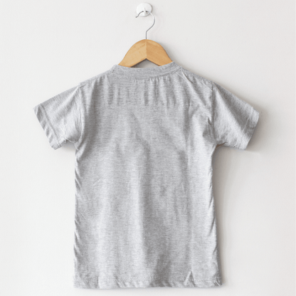 Basic Grey T-Shirt, Round Neck Half Sleeves - The Shop.