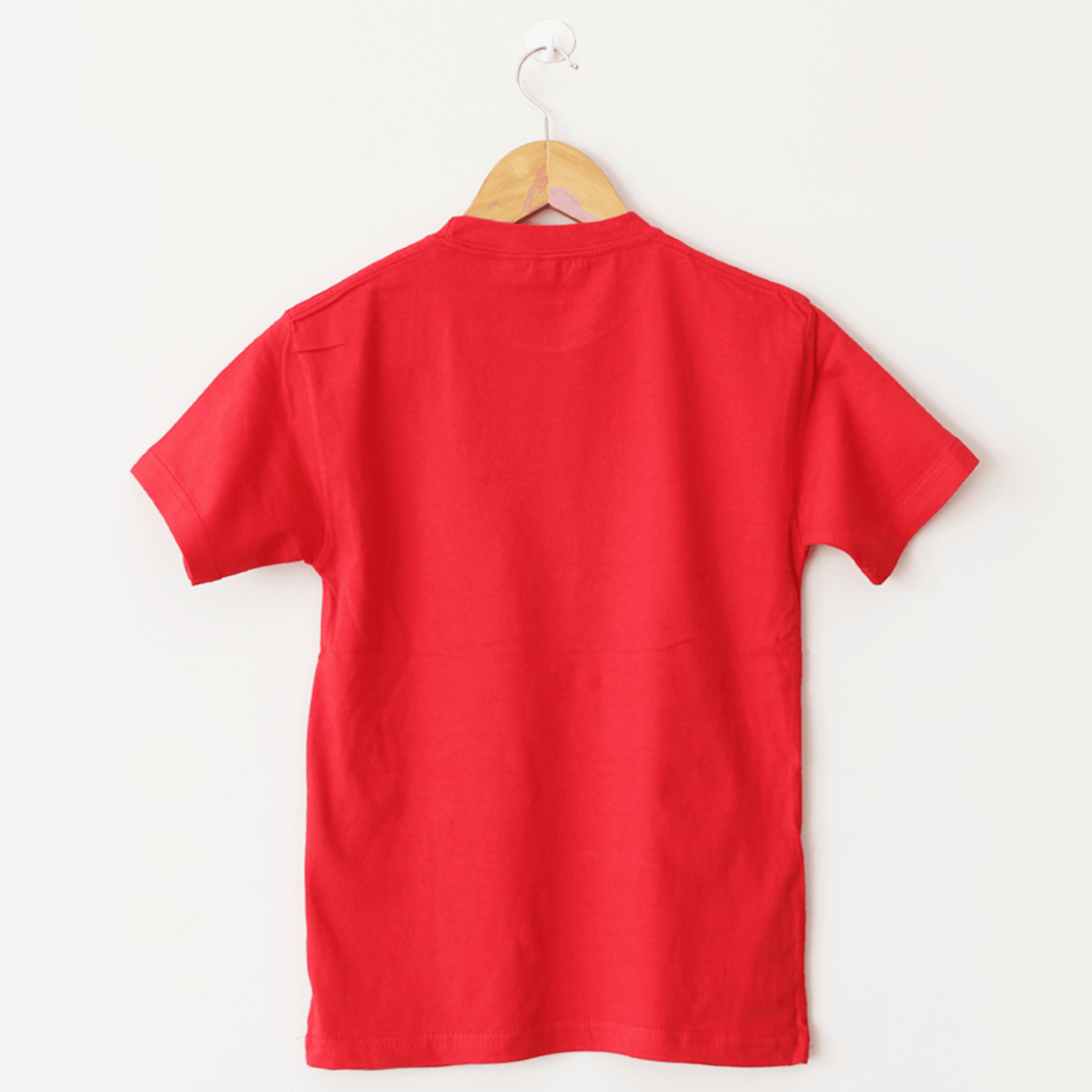 Basic Red T-Shirt, Round Neck Half Sleeves - The Shop.