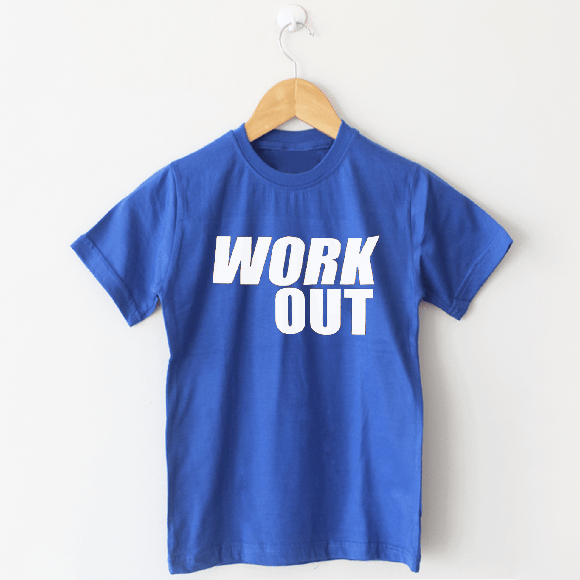 WORKOUT Royal Blue T Shirt - The Shop.