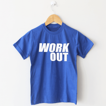 WORKOUT Royal Blue T Shirt - The Shop.