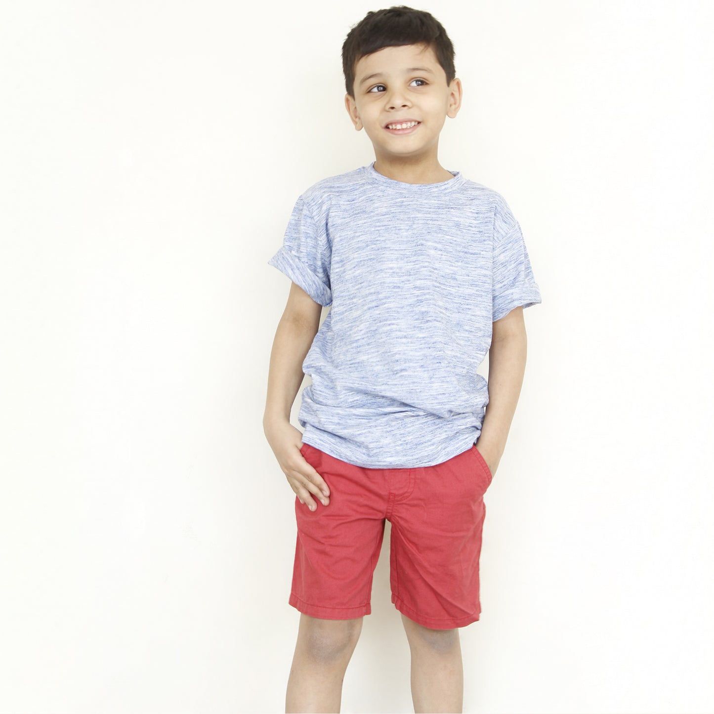 Blue Texture T Shirt