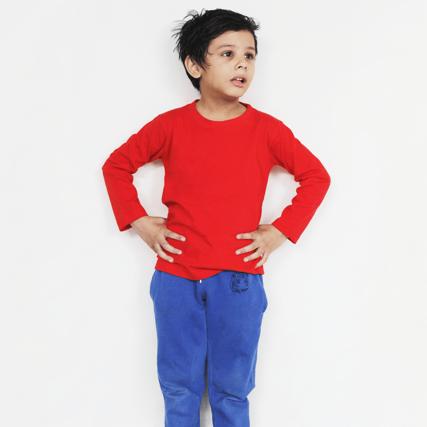 Red Full Sleeves T-Shirt For Boys & Girls Kids - The Shop.