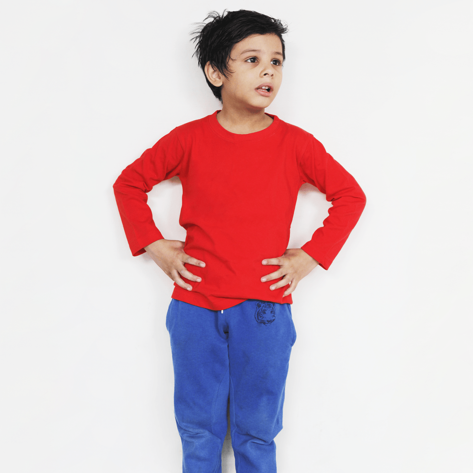 Red Full Sleeves T-Shirt For Boys & Girls Kids - The Shop.
