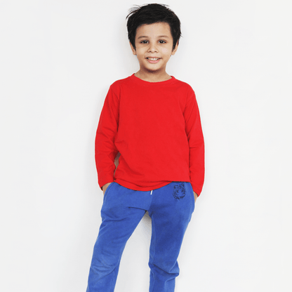 Red Full Sleeves T-Shirt For Boys & Girls Kids - The Shop.