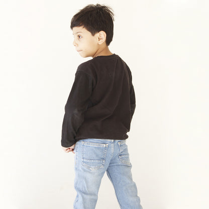 Full Sleeves Black Batman T Shirt For Boys & Girls