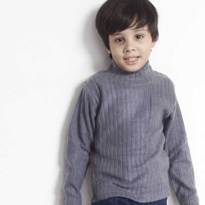Grey High Neck For Boys & Girls Kids - The Shop.