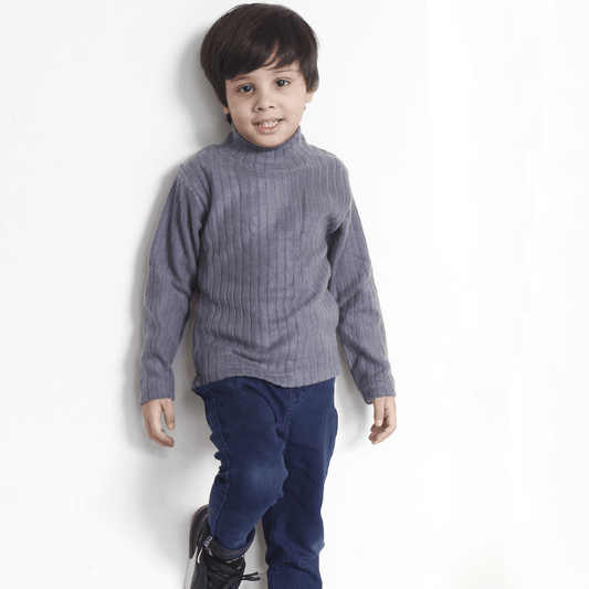 Grey High Neck For Boys & Girls Kids - The Shop.