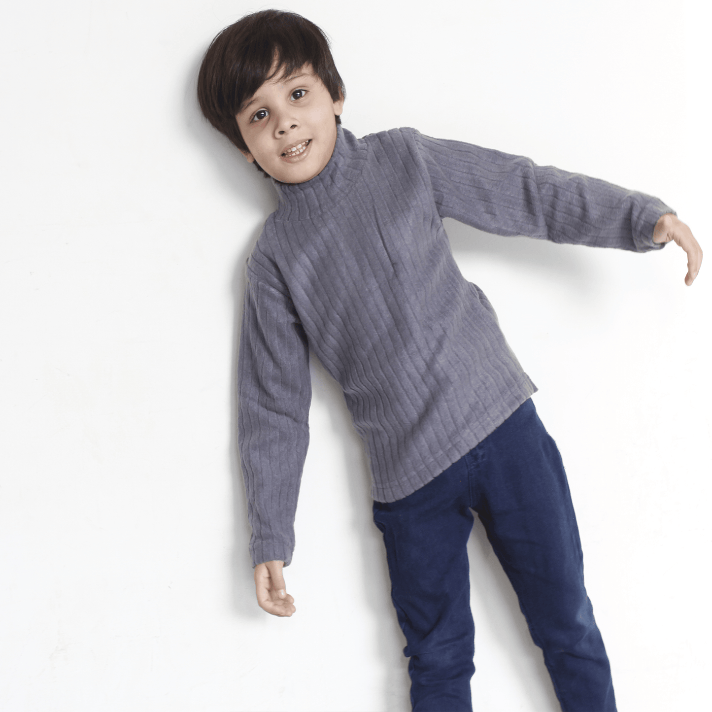 Grey High Neck For Boys & Girls Kids - The Shop.
