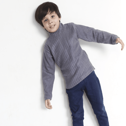 Grey High Neck For Boys & Girls Kids - The Shop.