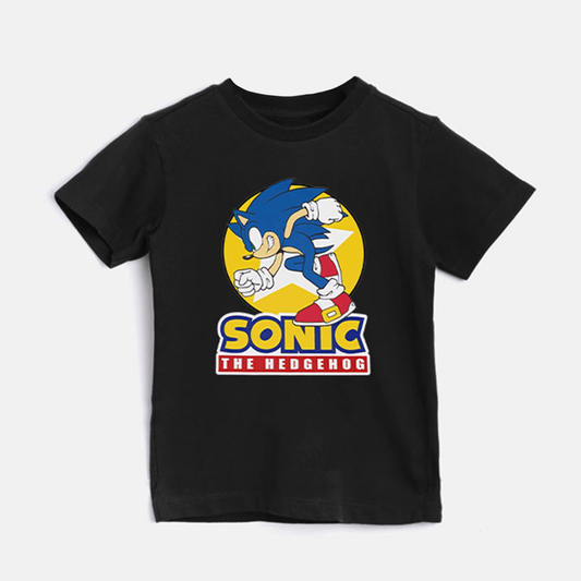SONIC Black T Shirt For Boys & Girls Kids - The Shop.