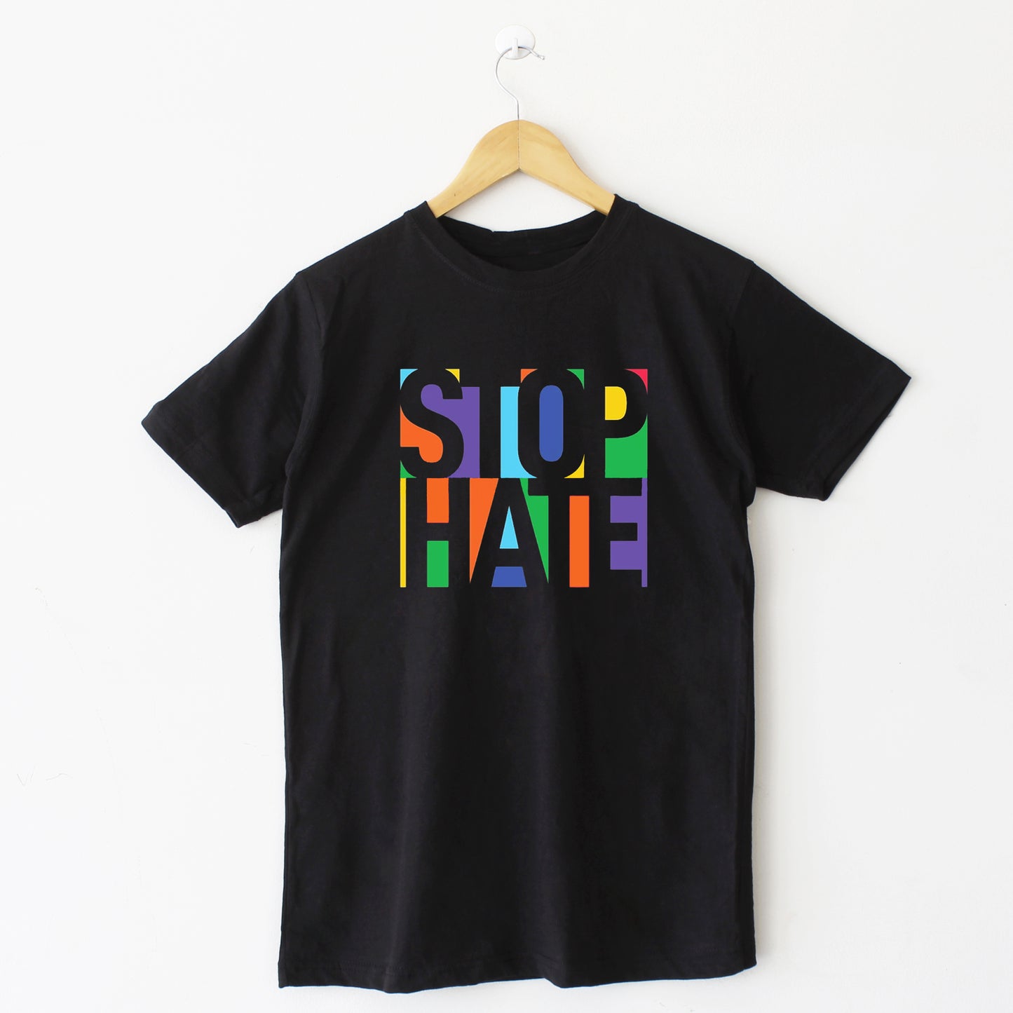 STOP HATE Black T Shirt