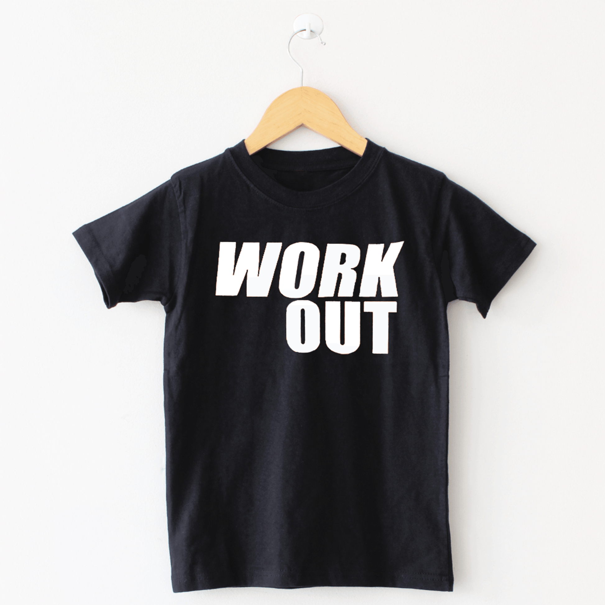 WORKOUT Black T Shirt - The Shop.