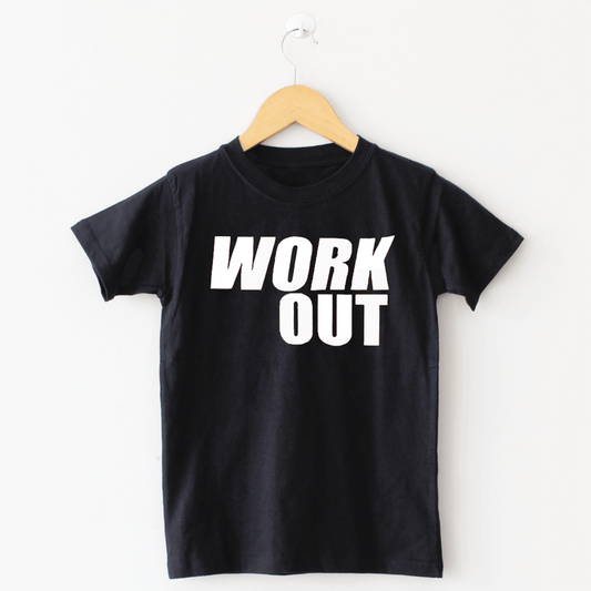 WORKOUT Black T Shirt - The Shop.