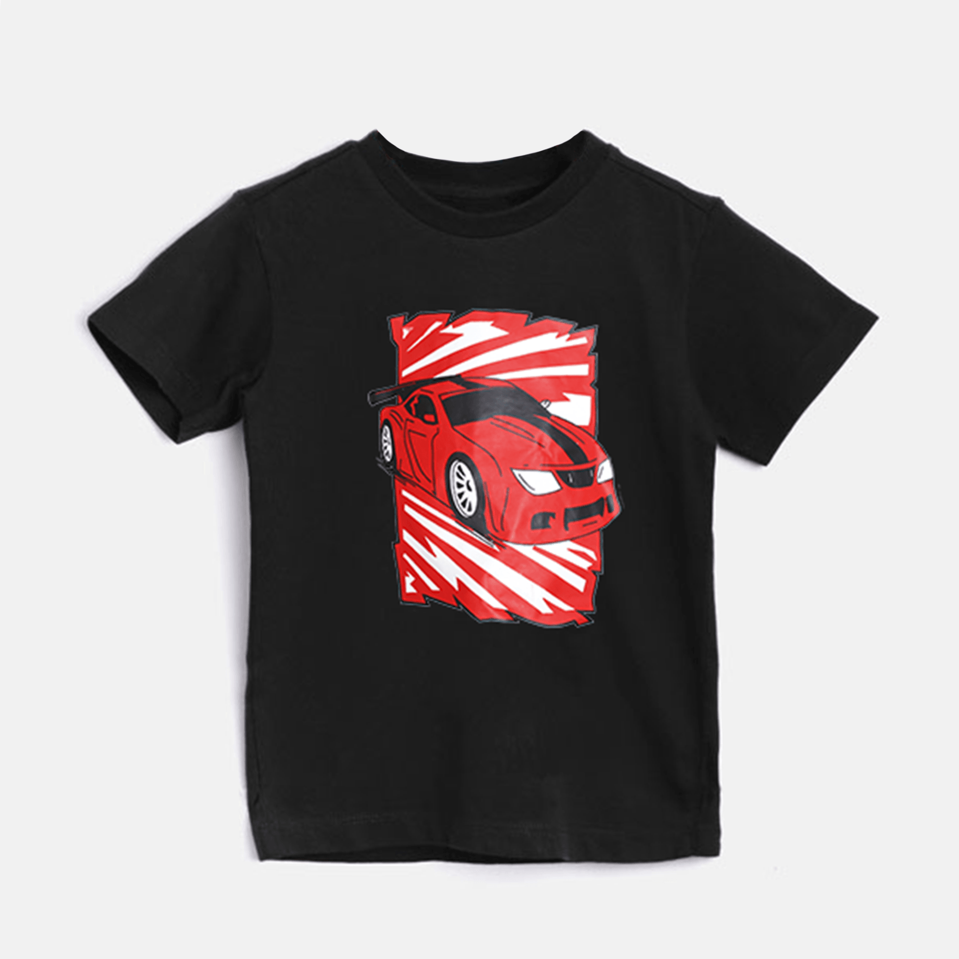 Black Sports Car T Shirt For Boys & Girls Kids - The Shop.