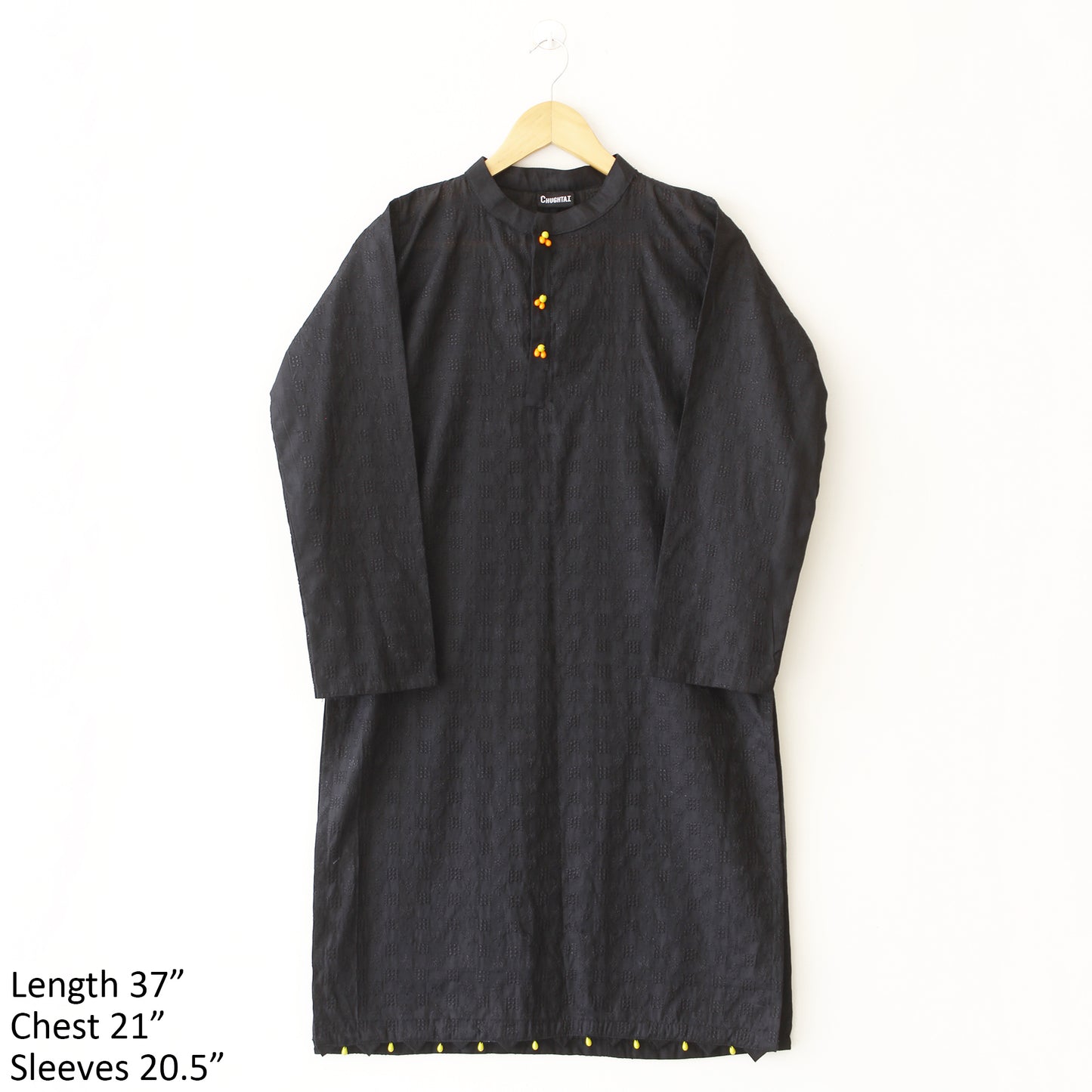 Chikankari Black Kurti