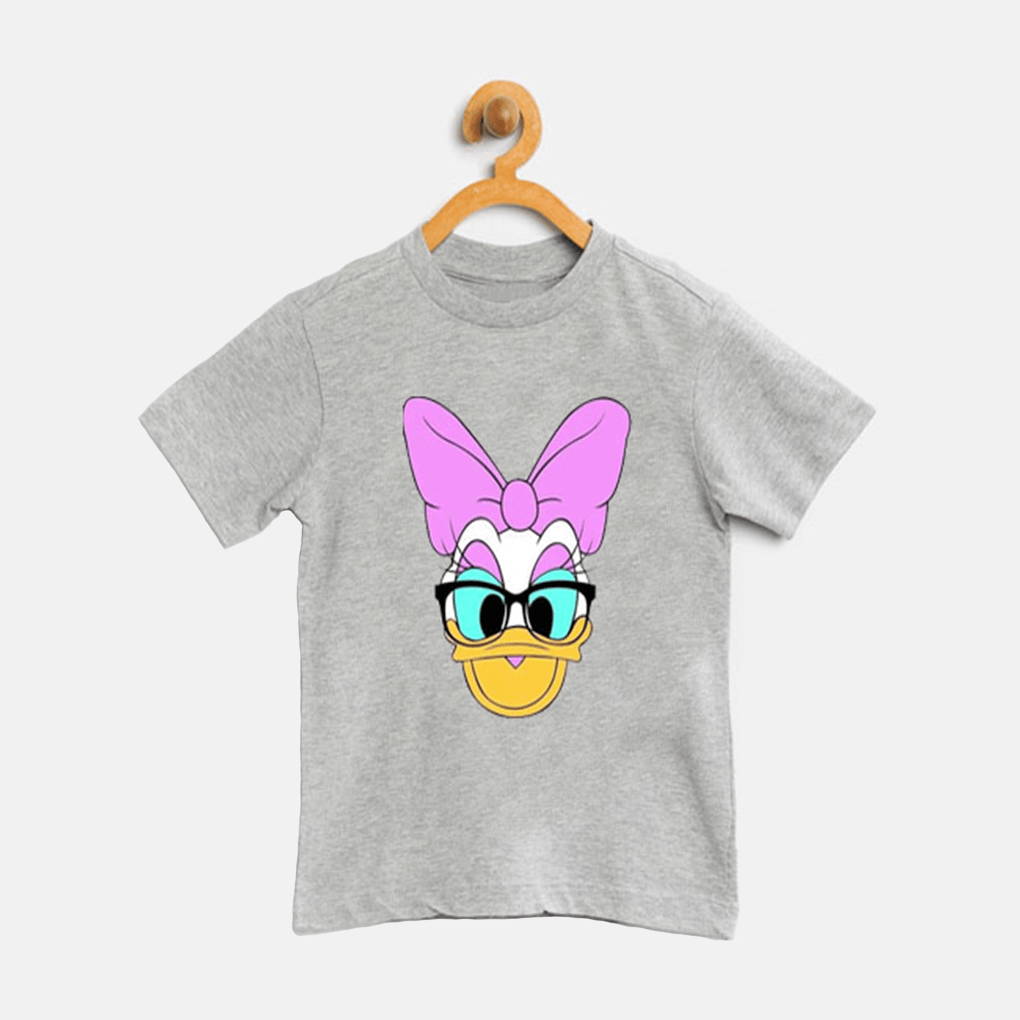 Pack Of 3 - Kitty Heart & Daisy T Shirt For Girls, White Yellow Grey - The Shop.