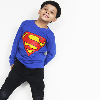Pack Of 3 - Full Sleeves Super Hero T-Shirt, Superman, Batman, Flash
