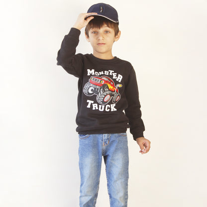 Monster Truck Sweatshirt For Boys & Girls