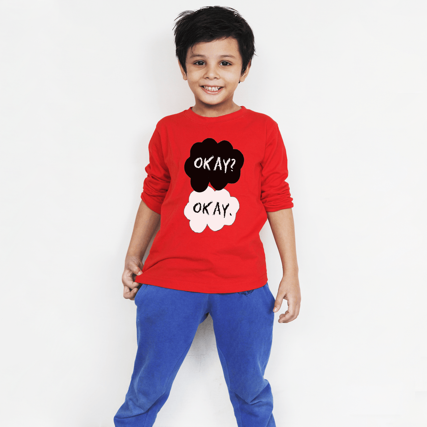 Full Sleeves Red T Shirt For Boys & Girls Kids - The Shop.