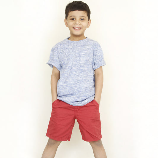 Blue Texture T Shirt