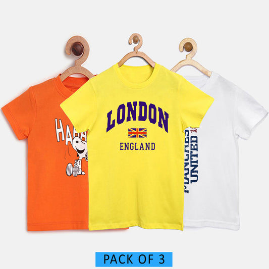 Pack Of 3 Graphic T Shirts