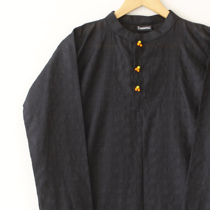 Chikankari Black Kurti