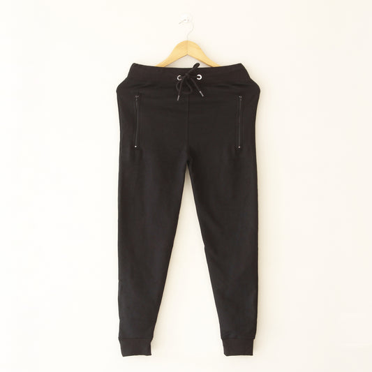 Black Zipper Pocket Trouser