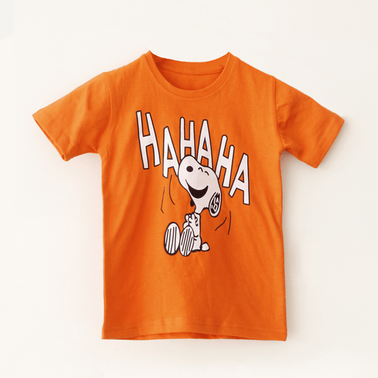 Orange Snoopy T Shirt For Boys And Girls Kids - The Shop.