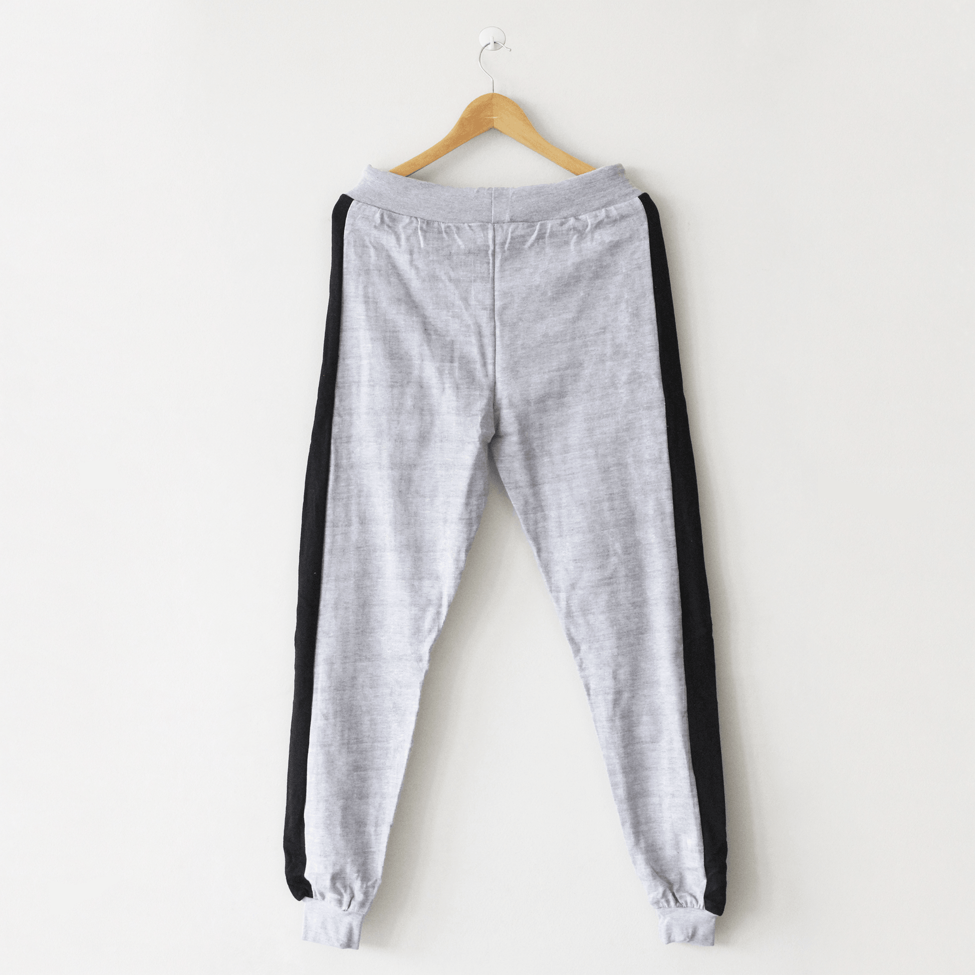 French Terry Grey Side Stripe Trouser - The Shop.